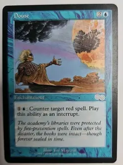 MTG Magic The Gathering Card Douse Enchantment Blue Urza's Saga - Image 1