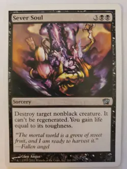 MTG Magic The Gathering Card Sever Soul Sorcery Black 8th Edition - Image 1