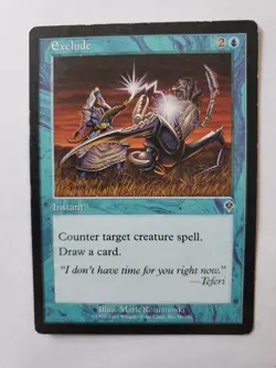 MTG Magic The Gathering Card Exclude Instant Blue Invasion 2000 - Image 1