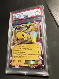 Pokemon Pikachu TCG EX XY84 Black Star Promo Holo Card PSA 8 - Image 2