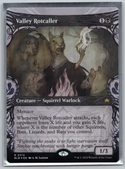 Valley Rotcaller (Showcase) FOIL - Bloomburrow - MTG - Near Mint - Image 1