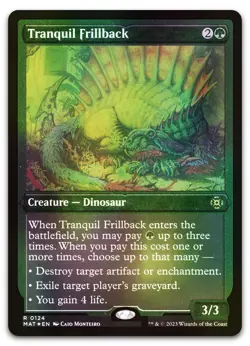 Tranquil Frillback (Foil Etched) #124 (NM) March of the Machine MAT Magic MTG - Image 1