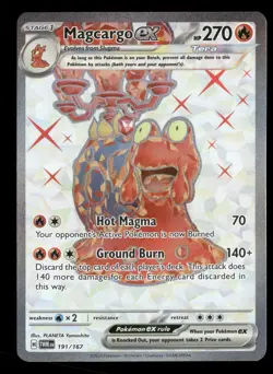 Magcargo ex - 191/167 - Ultra Rare - Twilight Masquerade - Pokemon Card - NM/M - Image 1