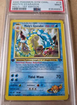 Misty's Gyarados 1st EDITION *PSA 9* - Pokemon Graded Gym Heroes 2000 - Image 1