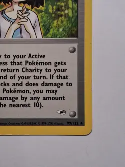 Charity 99/132 Gym Heroes Pokemon Trainer Card LP Vintage 2000 - Image 4