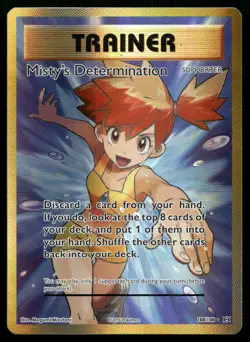 Misty's Determintation 108/108 XY Evolutions Full Art Ultra Rare POKEMON - Image 1