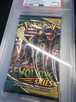 [PSA 10] Evolving Skies Booster Pack Foil Sword Shield Umbreon English POKEMON - Image 3