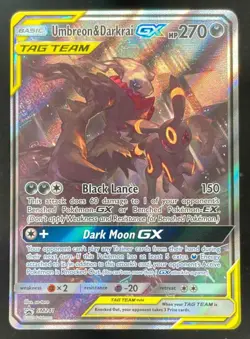 2020 Pokemon SM Black Star Promos #SM241 Umbreon & Darkrai Tag Team - Image 1