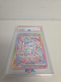 2025 POKEMON PRE EN-PRISMATIC EVOLUTIONS #156 SYLVEON EX PSA 9 - Image 2
