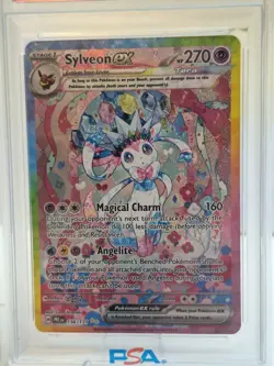 POKEMON 2025 PRE EN PRISMATIC EVOLUTIONS SYLVEON EX SIR PSA 9 #156 - Image 2