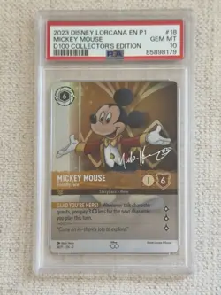 Lorcana D100 Collector Edition Promo Complete Set of 6, All PSA 10 Disney 100 - Image 2