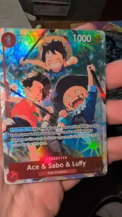 Ace & Sabo & Luffy (Alternate Art) OP13-007 Carrying On His Will Foil - Image 1