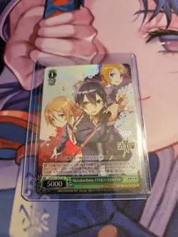 Weiss Schwarz Sword Art Online 10th Holo Kirito Fizel Linel SAO/S71-047S SR RARE - Image 1