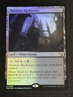 MTG Murders at Karlov Manor Shadowy Backstreet Foil 0268 NM Rare - Image 1