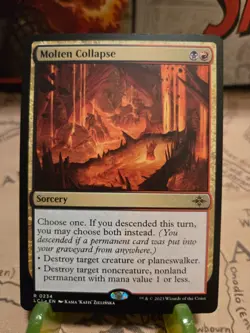 MTG Molten Collapse The Lost Caverns of Ixalan Regular Rare NM - Image 1