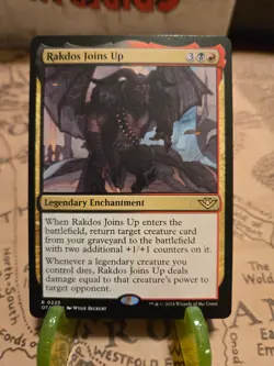 MTG Rakdos Joins Up Outlaws of Thunder Junction Regular Rare NM - Image 1