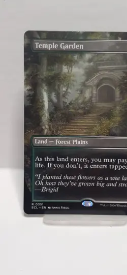 TEMPLE GARDEN (BORDERLESS) LORWYN ECLIPSED MAGIC THE GATHERING MTG 351 - Image 2