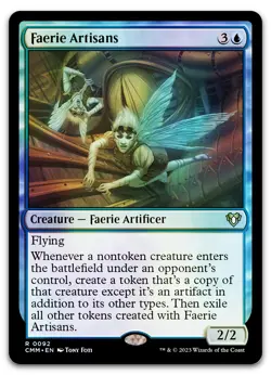 Faerie Artisans #92 (Foil) (NM) Commander Masters CMM Magic MTG - Image 1