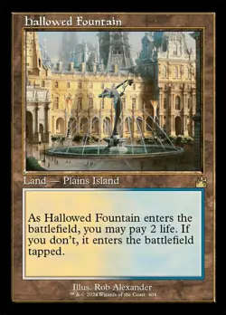 MTG Hallowed Fountain - Foil - Retro Frame NM-Mint Ravnica Remastered - Image 1