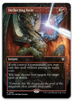 Deflecting Swat (Borderless) #698 (NM) Commander Masters CMM Magic MTG - Image 1
