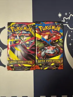 Pokemon Mega Evolution Booster Packs 2 Factory Sealed Packs - Image 1