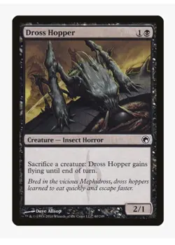 Dross Hopper #60 Scars of Mirrodin (SOM) Magic Card In Protective Sleeve - Image 1