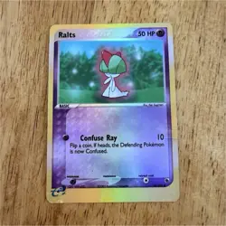 Pokemon TCG Ralts 66/109 Ruby and Sapphire Reverse Holo 50 HP Confuse Ray 2003 - Image 1