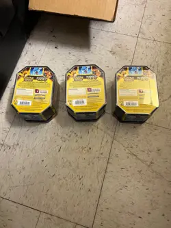 Set of 3 Pokemon Hidden Fates Tins - Charizard, Gyarados, and Raichu - Sealed - Image 4