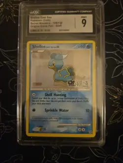 Shellos East Sea Secret Wonders Origin Games Fair Staff Pokemon Card CGC 9 - Image 1