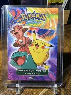 Pokemon Electric #E8 Bulbasaur Vulpix Pikachu Holo - Image 1
