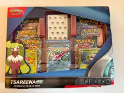 NEW Pokemon TCG Tsareena ex Premium Collection Box, Factory Sealed **Damaged Box - Image 1