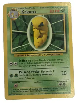 KAKUNA - 33/102 - Base Set - Pokemon Card - LP - Image 1