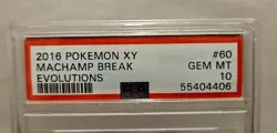 2016 POKEMON XY EVOLUTIONS MACHAMP BREAK 60 PSA 10 GEM MINT - Image 3