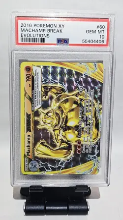 2016 POKEMON XY EVOLUTIONS MACHAMP BREAK 60 PSA 10 GEM MINT - Image 4