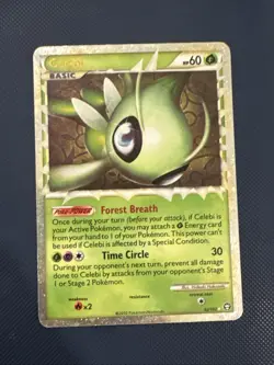 Pokemon TCG Celebi Prime 92/102 Ultra Rare HGSS Triumphant Card 2010 - Image 1