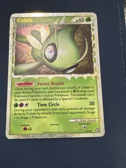 Pokemon TCG Celebi Prime 92/102 Ultra Rare HGSS Triumphant Card 2010 - Image 2