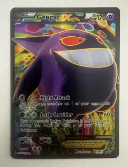Pokemon Gengar EX Full Art Ultra Rare Holo 114/119 XY Phantom Forces Card NM - Image 2