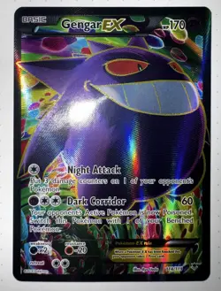 Pokemon Gengar EX Full Art Ultra Rare Holo 114/119 XY Phantom Forces Card NM - Image 3