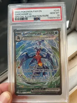 Pokemon Garchomp EX Card TCG Sv04: Paradox Rift Holo 245/182 PSA 10 - Image 1