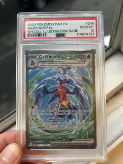 Pokemon Garchomp EX Card TCG Sv04: Paradox Rift Holo 245/182 PSA 10 - Image 2