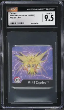 CGC 9.5 - Zapdos #77 - Pokemon Action Flipz Series One - Image 1