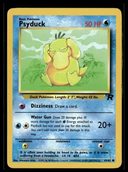 Pokemon TCG Team Rocket #65/82 Psyduck - Image 1