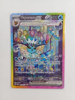 Vaporeon ex 149/131 SIR Prismatic Evolutions Holo Near Mint Pokemon Card - Image 2
