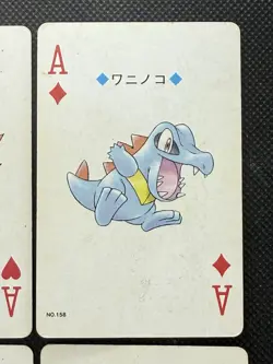 Pokemon Cyndaquil Totodile Chikorita Ace Gold Deck Ho-oh Playing Card Poker - Image 3