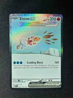 EISCUE EX 222/197 Pokemon SV03: Obsidian Flames Special Illustration Rare - Image 1