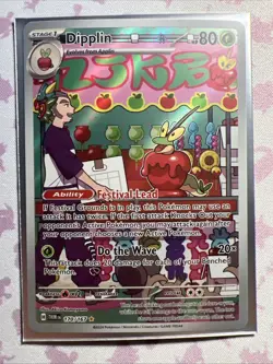Dipplin 170/167 Pokemon Scarlet & Violet: Twilight Masquerade Illustration Rare - Image 3