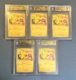 2025 POKEMON MEGA PROMOTIONS MCDONALDS JPN PIKACHU BGS 10 - Image 1