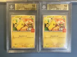 2025 POKEMON MEGA PROMOTIONS MCDONALDS JPN PIKACHU BGS 10 - Image 3