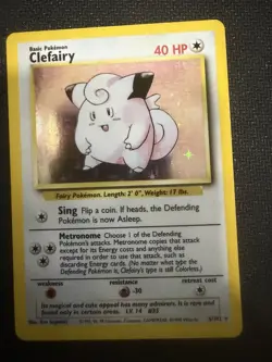 Clefairy #5 - Base Set 1 1999 Pokemon - 5/102 Unlimited Holo Rare - Image 1