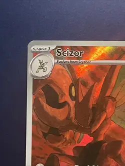 Pokemon Scarlet & Violet Obsidian Flames Scizor 205/197 Illustration Rare Holo - Image 3